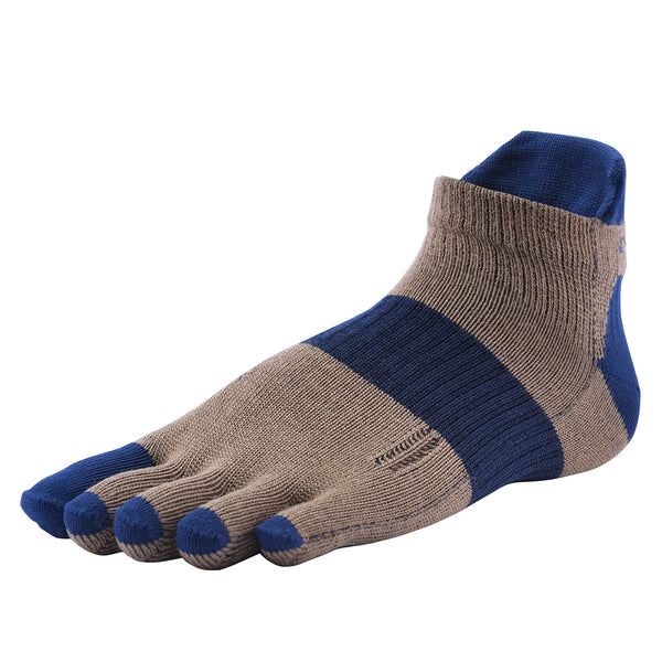 【Xmasキャンペーン対象品】 M-RACING メリノウール ランニング グリップ ソックス ショート JG (5本指) MWS5003JG - 1