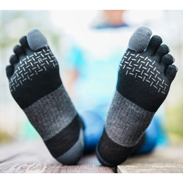 【左足+1足組(1.5足)】M-RACING メリノウール ランニング ソックス レギュラー(5本指) MWS5001G - 12