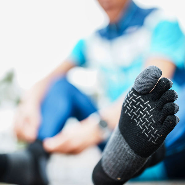 【左足+1足組(1.5足)】M-RACING メリノウール ランニング ソックス レギュラー(5本指) MWS5001G - 14