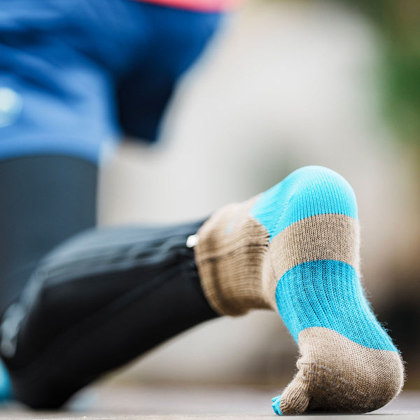 【左足+1足組(1.5足)】M-RACING メリノウール ランニング ソックス レギュラー(5本指) MWS5001G - 15