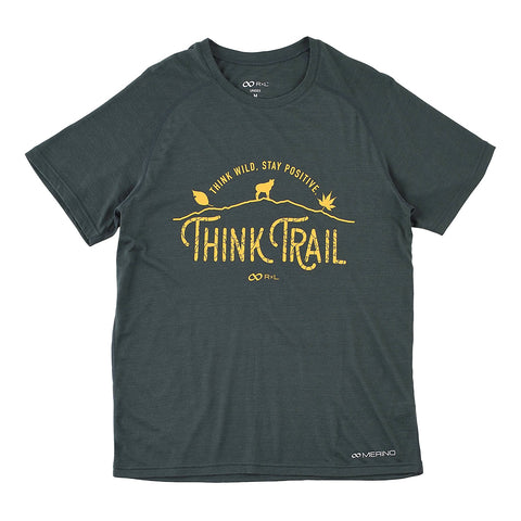 60グリーン THINK TRAIL メリノウール ウルトラライト 天竺 ユニ Tシャツ(ユニセックス) TMS9002HB【公式ストア限定】