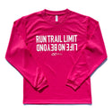 RUN TRAIL LIMIT ドライ ロングスリーブ シャツ(ユニセックス) TRS9006L【公式ストア限定】 - 4