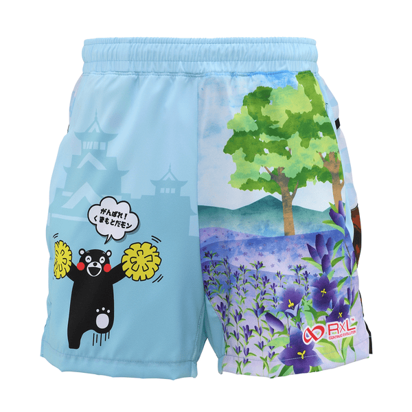 熊本 がまだせ!熊本パンツ(くまモン柄) ランニング 6ポケット ショートパンツ(レディース)【ご当地パンツ】 TRP21KMTW5【公式ストア限定】 - 1