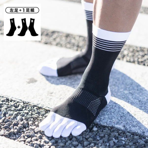 【左足+1足組(1.5足)】BK-FIVE バイク グリップ ソックス(5本指) BKS5001G - 1