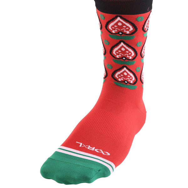 EARTH【フラワー】バイク ソックス(ラウンド) BKS1012-FL【公式ストア限定】【OUTLET】 ※交換・返品不可 - 1