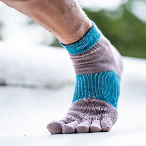 【右足+1足組(1.5足)】LIFT ランニング アーチサポート ソックス(5本指) RA-3001 【新色追加】 - 25