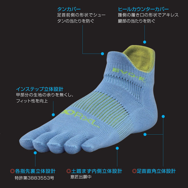 R×L EVO-FM ランニングソックス MID(5本指) RNS5004-LTD【公式ストア限定カラー】【OUTLET】 ※交換・返品不可 - 10