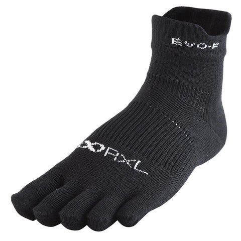 10ブラック R×L EVO-FM ランニングソックス MID (5本指) RNS5004