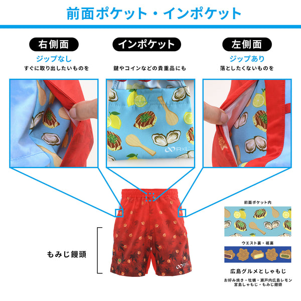 広島あきのもみまんパンツ ランニング 6ポケット ミドルパンツ(メンズ)【ご当地パンツ】 TRP21HRSM7【公式ストア限定】 - 10