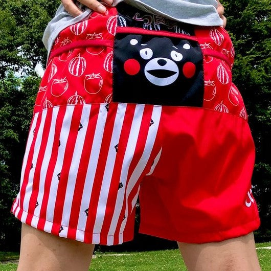 熊本 ずんずん レッド(くまモン柄) ランニング 6ポケット ショートパンツ(レディース)【ご当地パンツ】 TRP21KMMW5【公式ストア限定】 - 4
