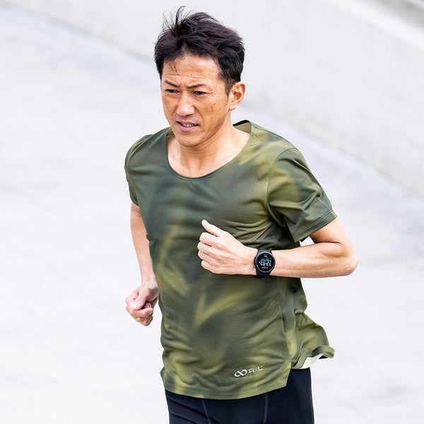 WILD DRY ランニング ハーフスリーブ シャツ 半袖(メンズ) TRS1008H【OUTLET】 ※交換・返品不可 - 1