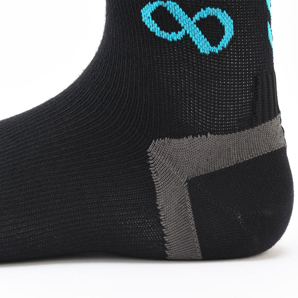 【右足＋1足組(1.5足)】HEEL LOCK S バイク ソックス(ラウンド) BKS1007G - 5