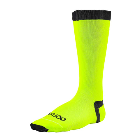  51フラッシュイエロー 【左足＋1足組(1.5足)】HEEL LOCK R バイク ソックス(ラウンド) BKS1006G