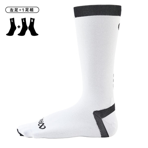 【左足＋1足組(1.5足)】HEEL LOCK R バイク ソックス(ラウンド) BKS1006G
