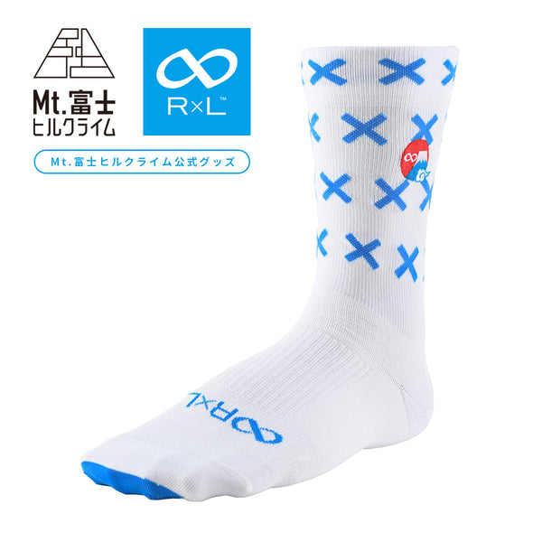 【Mt.富士ヒルクライム公式】R×L Mt.FUJI HC バイク ソックス(ラウンド) BKS1008【送料R×L負担】【予約：5月中旬】 - 1