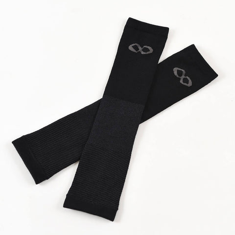  1011ブラック-チャコール メリノウール アームウォーマー(ユニセックス) 【左右一組】MWA9302