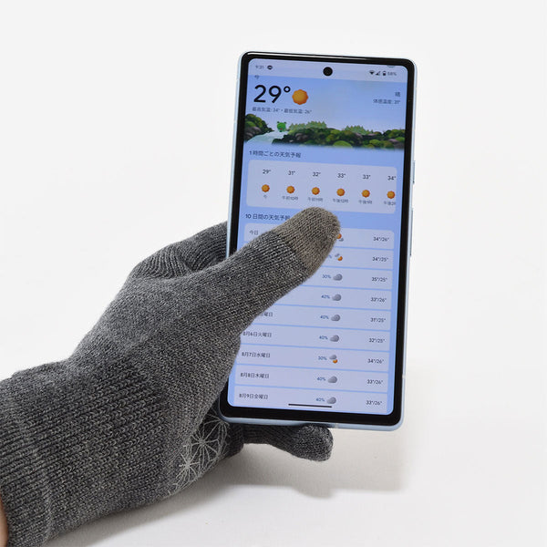 【激走祭先行販売】【更に暖かい厚み】メリノウール グローブ ミッド G(滑り止め付き・スマホ対応・ウォッチウィンドウ両手対応) MWA9508G【Runtripコラボ限定カラー】 - 4