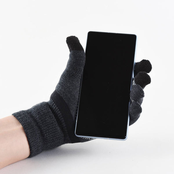 【更に暖かい厚み】メリノウール グローブ ミッド G(滑り止め付き・スマホ対応・両手ウォッチウィンドウ) MWA9510G - 4