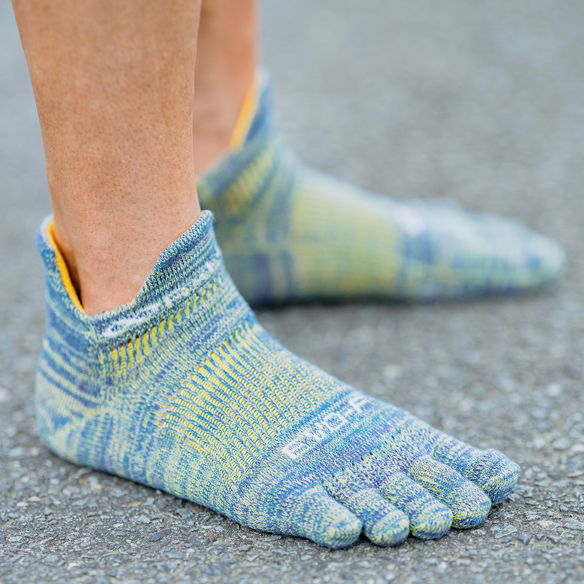 EVO-FSG ランニング グリップ 滑り止め ショート ソックス(5本指