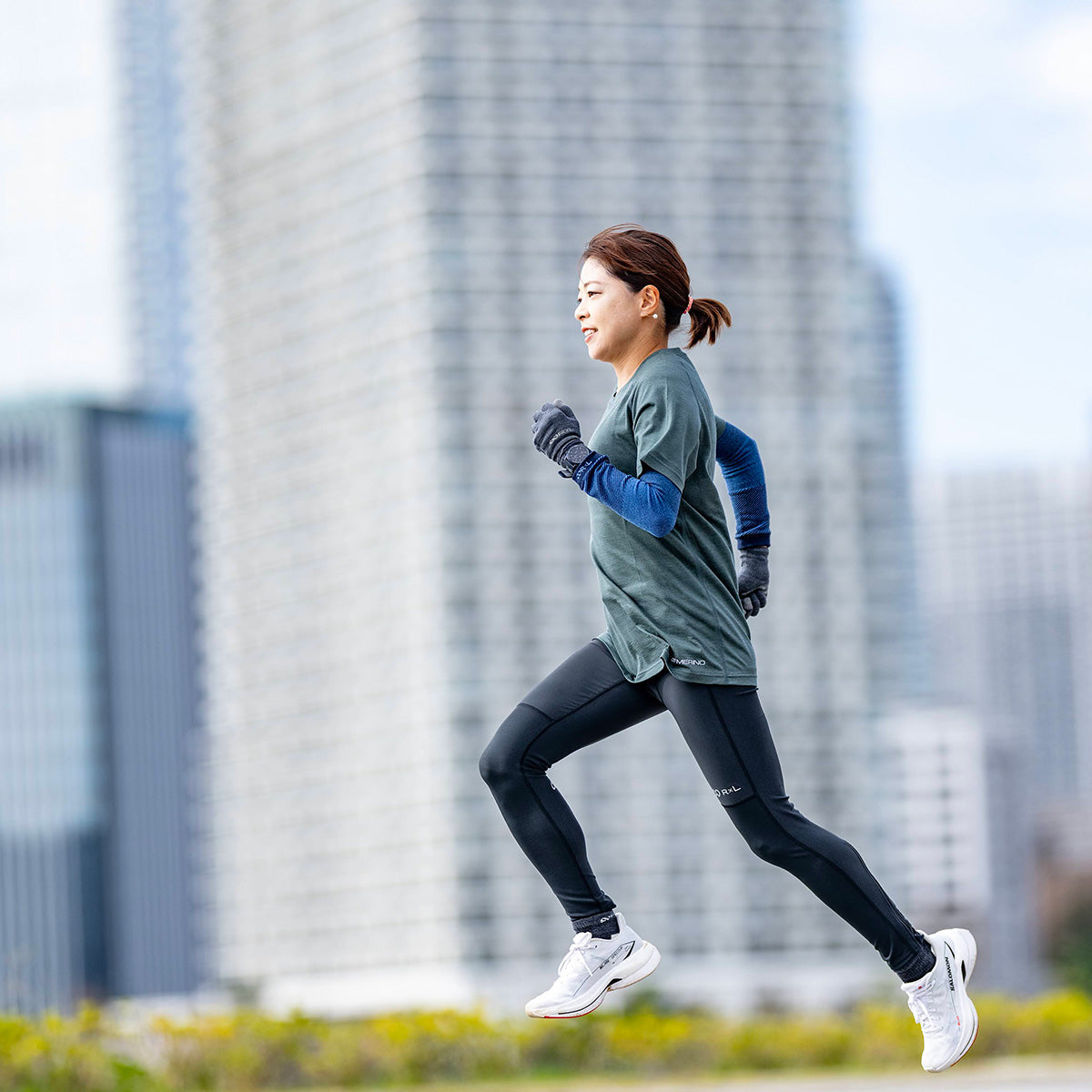 RUN STYLE ロングタイツ スパッツ インナー(レディース