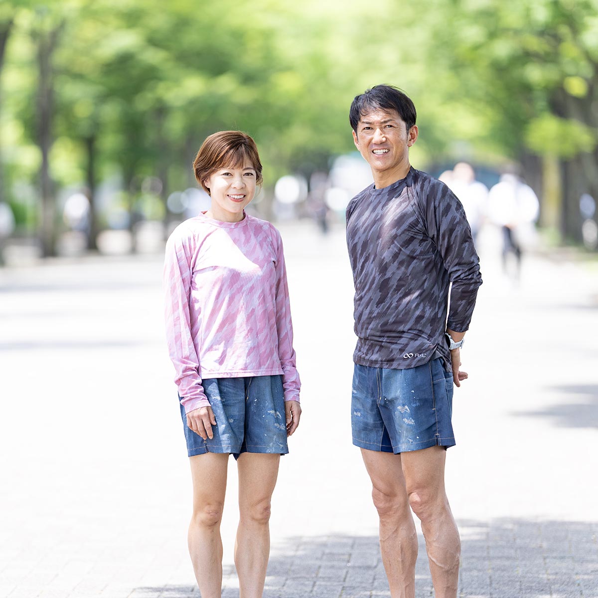 WILD DRY DENIM ランニングパンツ IV 6ポケット ショート デニム