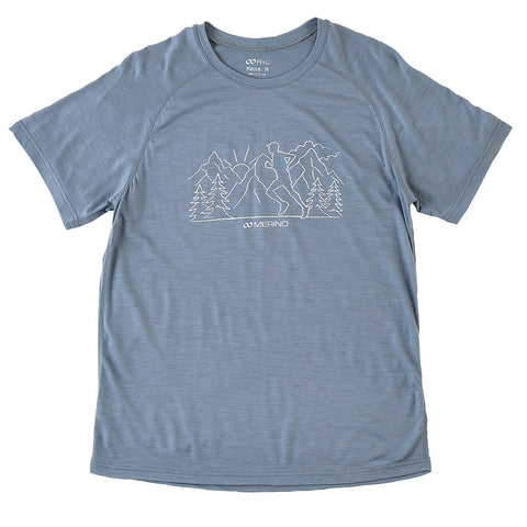  20ブルー メリノウール ウルトラライト Tシャツ(メンズ) TRS1014H【公式ストア限定】
