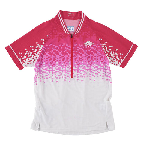  40ピンク WILD DRY ランニング ハーフジップ 3ポケット シャツ(メンズ) TRS9010H【公式ストア限定】