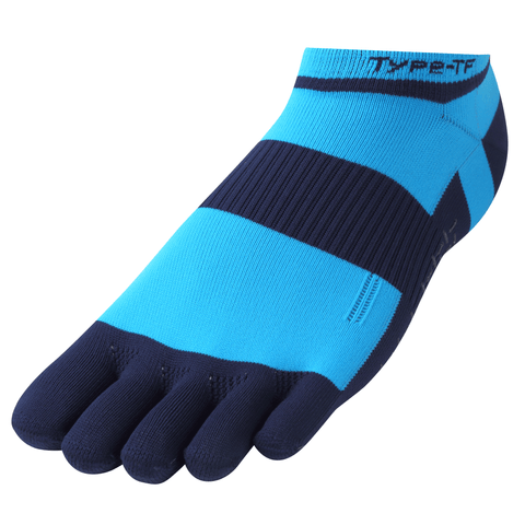  ネイビー-スカイ Type-TF トラック＆フィールド専用 グリップ ソックス(5本指) RNS5001G【OUTLET】 ※交換・返品不可