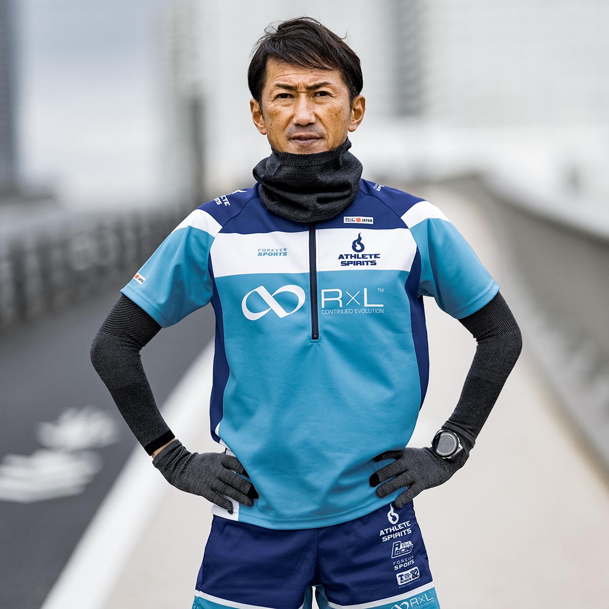 Sのみ】Active レーシング ハーフジップ ウェア 半袖(メンズ