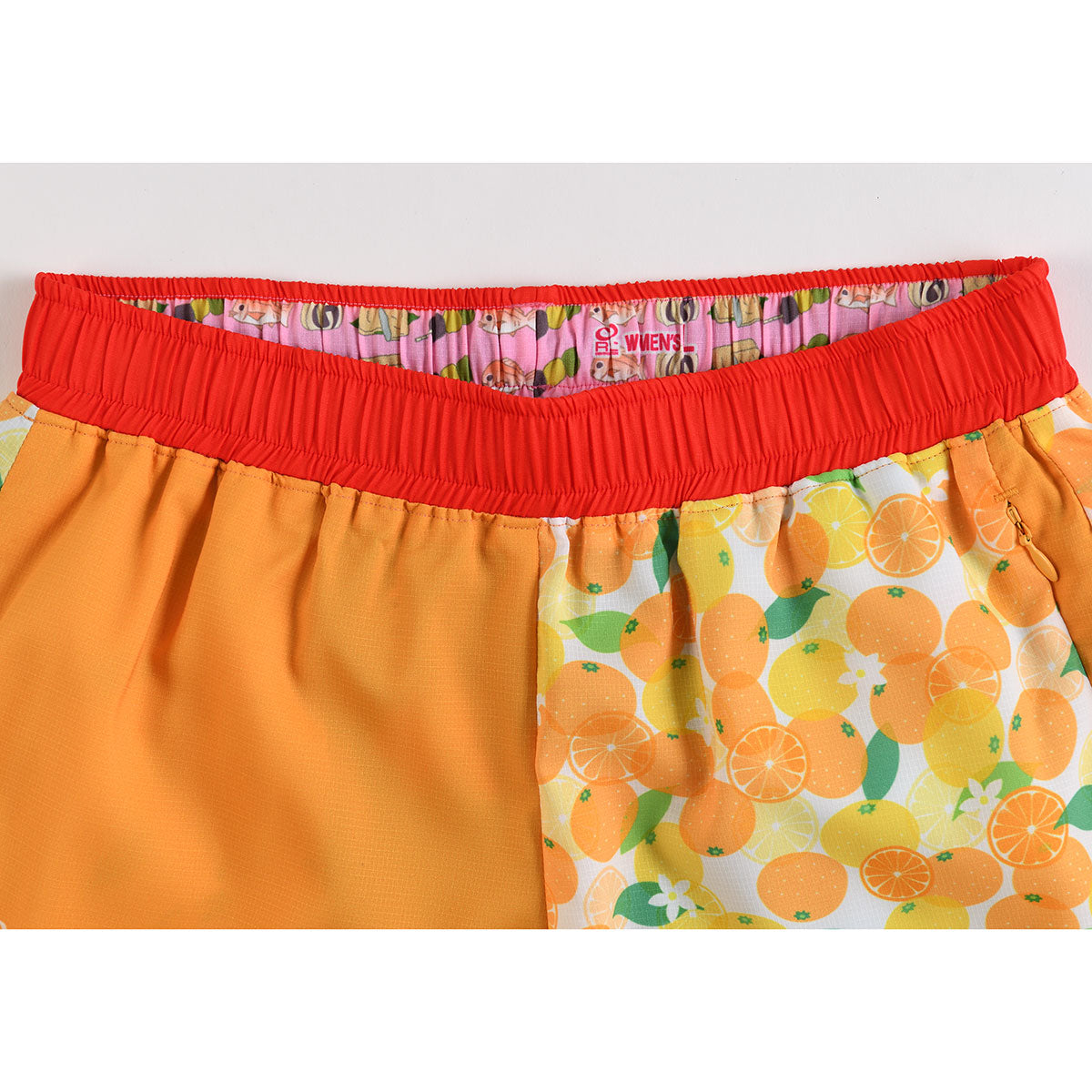 在庫有】 LINKABLE オレンジ チェックシャギーショートパンツ