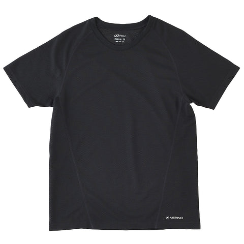  10ブラック メリノウール ウルトラライト メッシュ Tシャツ(メンズ) TRS1015S